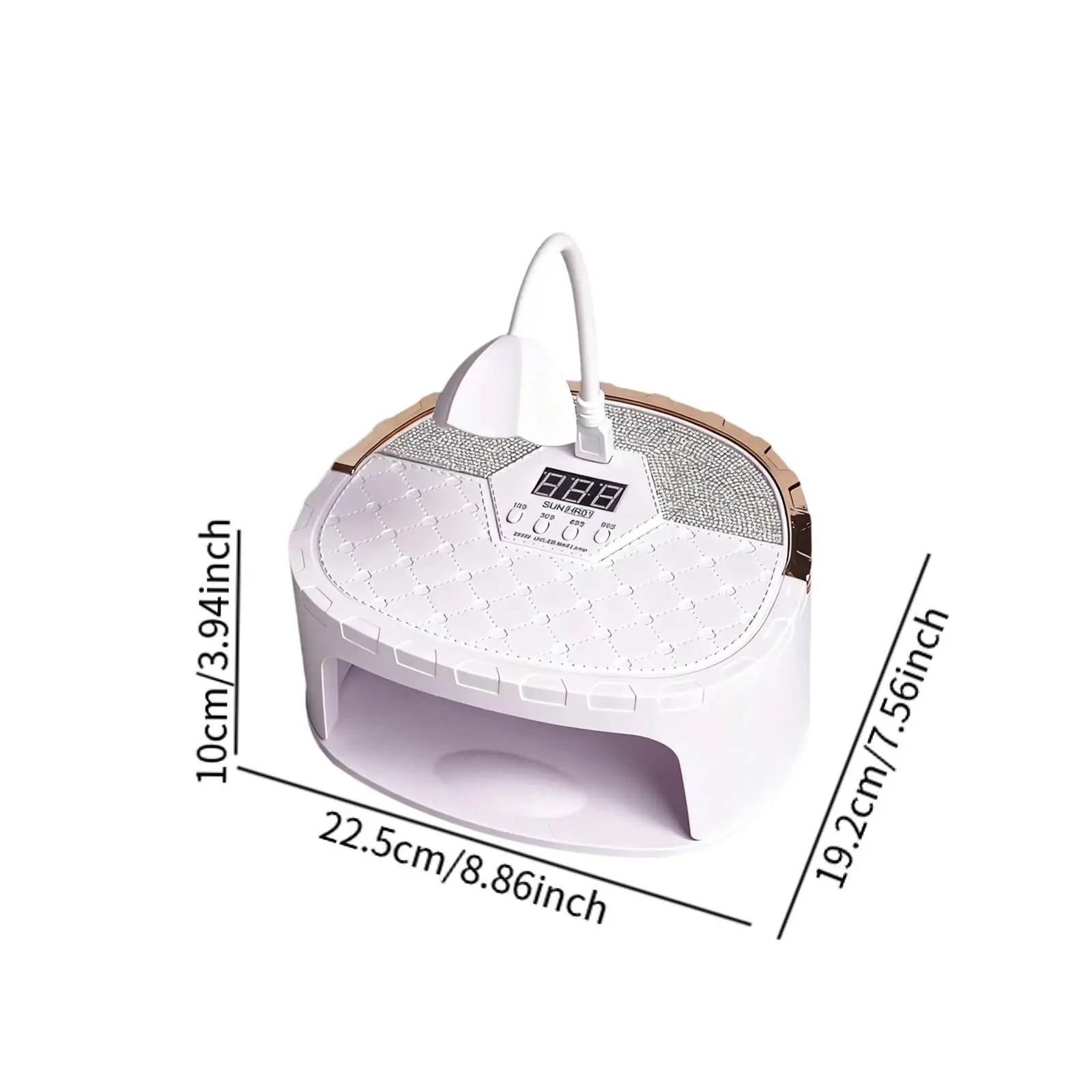 LED-nagellamp Veelzijdig Lage warmtemodus Compacte handsensor Krachtig 4-timers Gemakkelijk schoon te maken Nageldroger Gel-nagellamp Professioneel