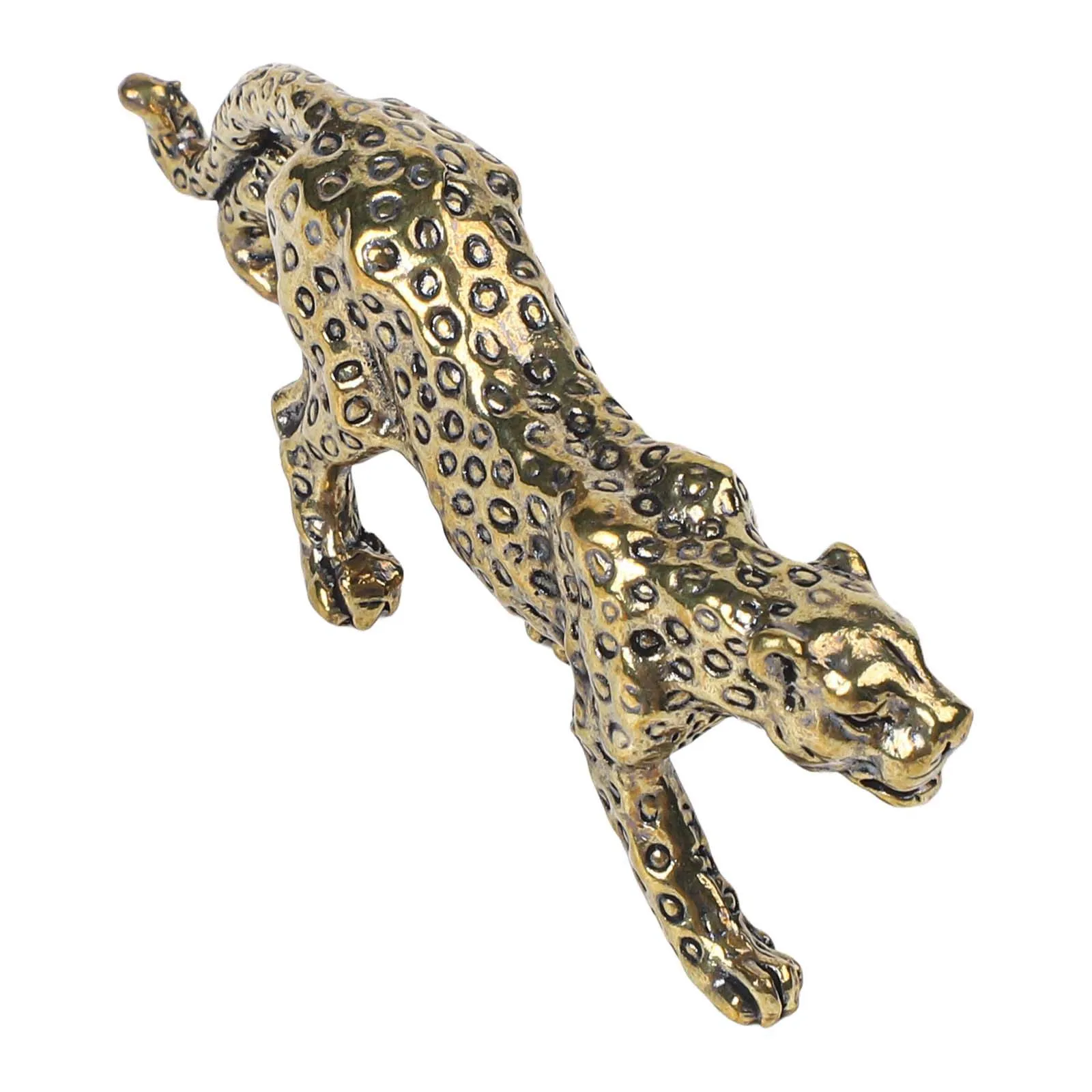 Daily Use Home Decor Office Decor Brass Leopard Statue Office Leopard Statue Classic And Timeless Look Compact Size