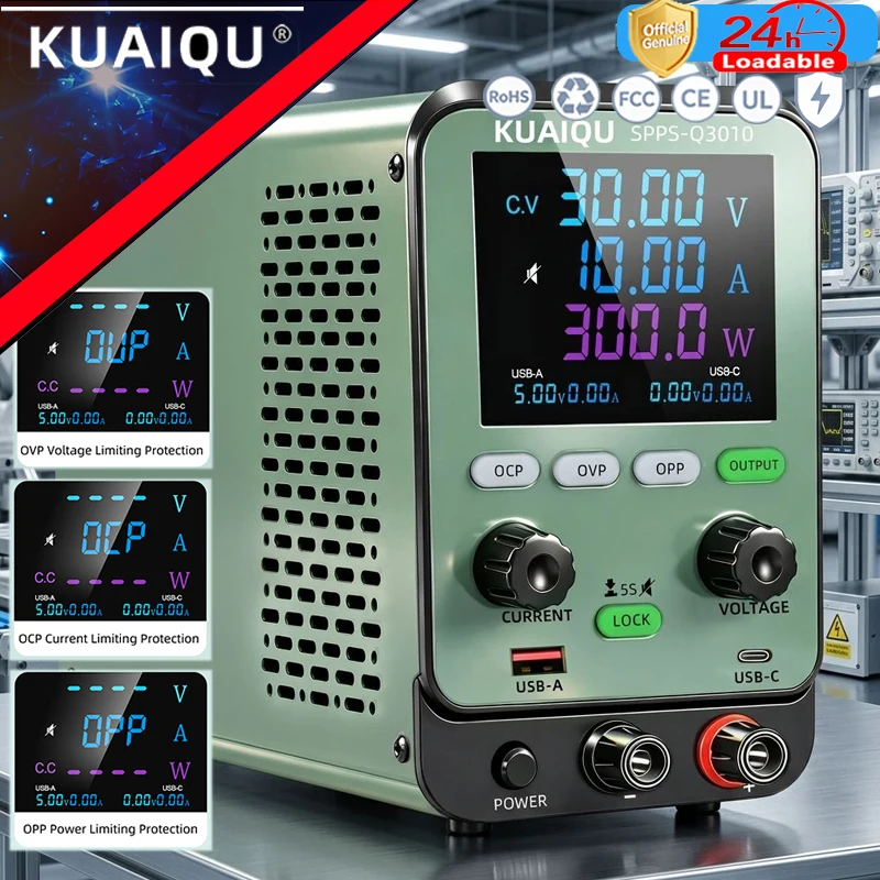 High Precision Dc Power Supply 30V 10A - KUAIQU Ulepszony zasilacz DC 30V 10A