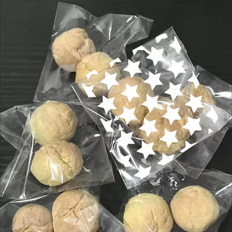 

100P 8x10cm Star Candy Bags Clear Cookies Gifts Packaging Self-Adhesive Plastic Bag For Wedding Birthday Party Decor Baby Shower