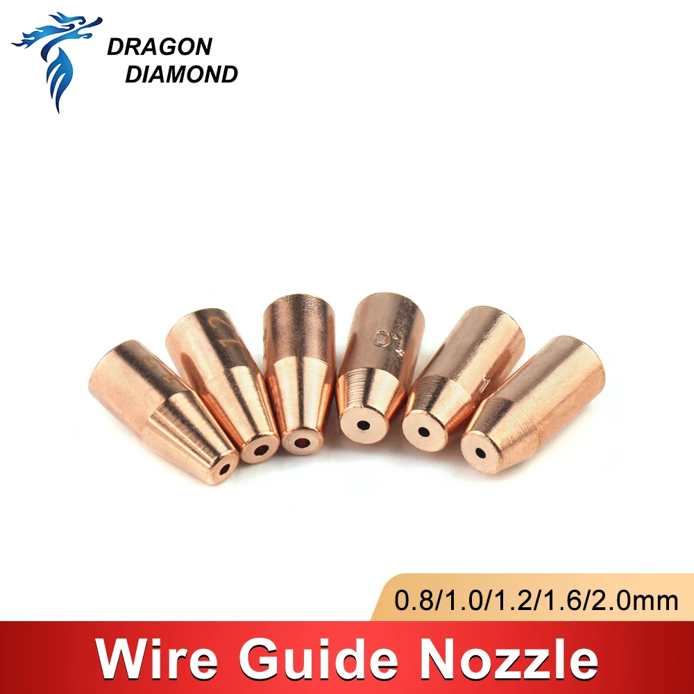 0.8/1.0/1.2/2.0 Laser Welding Nozzle CQWY QILIN Ospri SUP WSX HANWEI Head Parts Wire Guide Nozzle Laser Wire Feed Nozzle M5 TIG