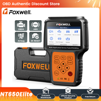 FOXWELL NT650 Elite Car OBD2 Scanner SAS A/F OIL EPB BRT TPS 26+ Reset Professional Auto Car Diagnostic Tool