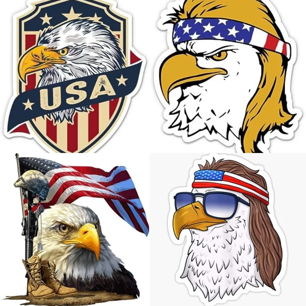 

American Flag Eagle Crying Large sticker American Flag Car Motorcycle Bicycle Skateboard Laptop Luggage Bumper Vinyl Decal