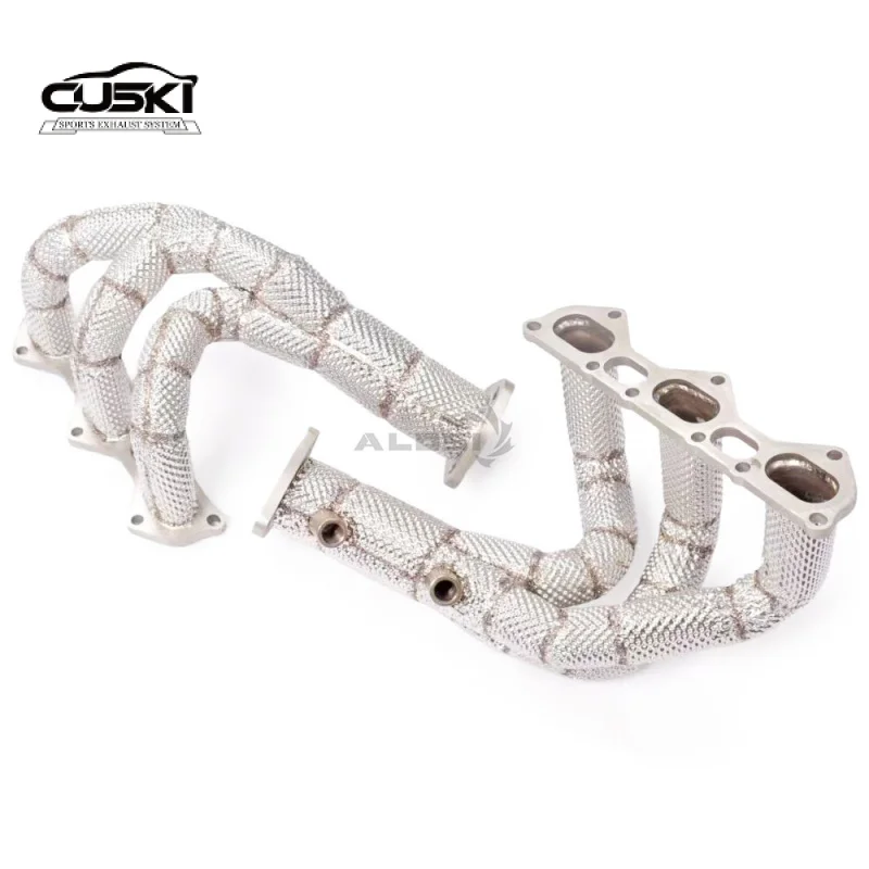 Automotive Exhaust Modification for Porsche 718 GTS 4.0 2019-2023 High-temperature Resistant Exhaust Manifold Header pipe