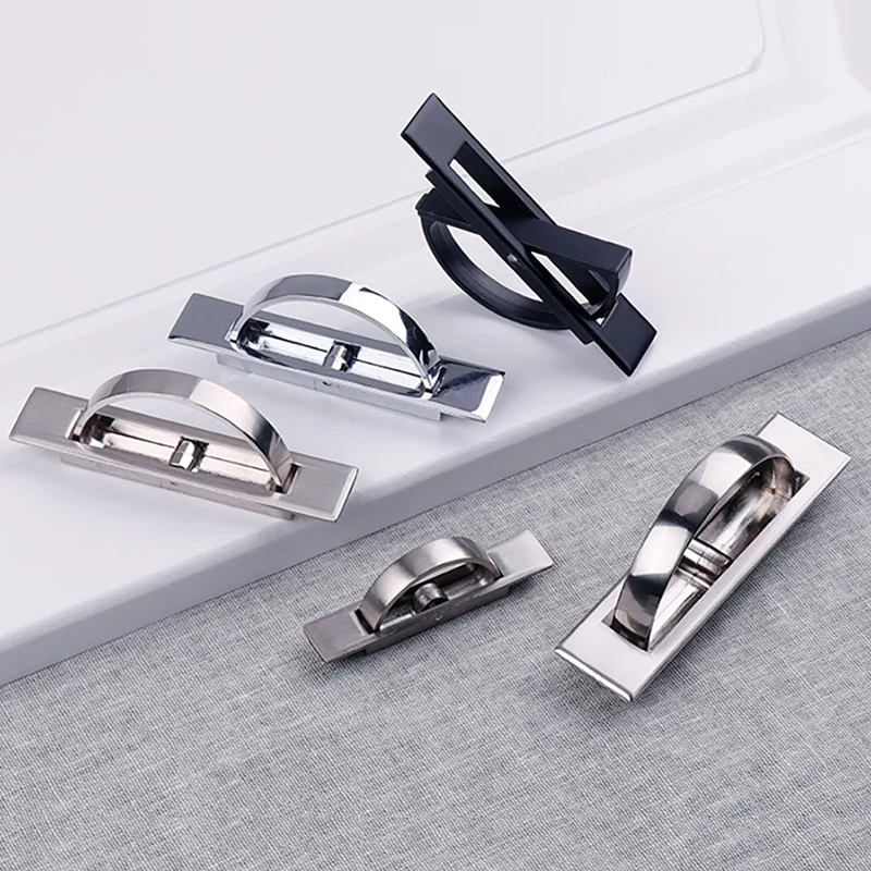 

Tatami Handle Concealed Floor Cabinet Cover Plate Cabinet Door Rotating Invisible Handle Embedded Handle Hardware Accessories