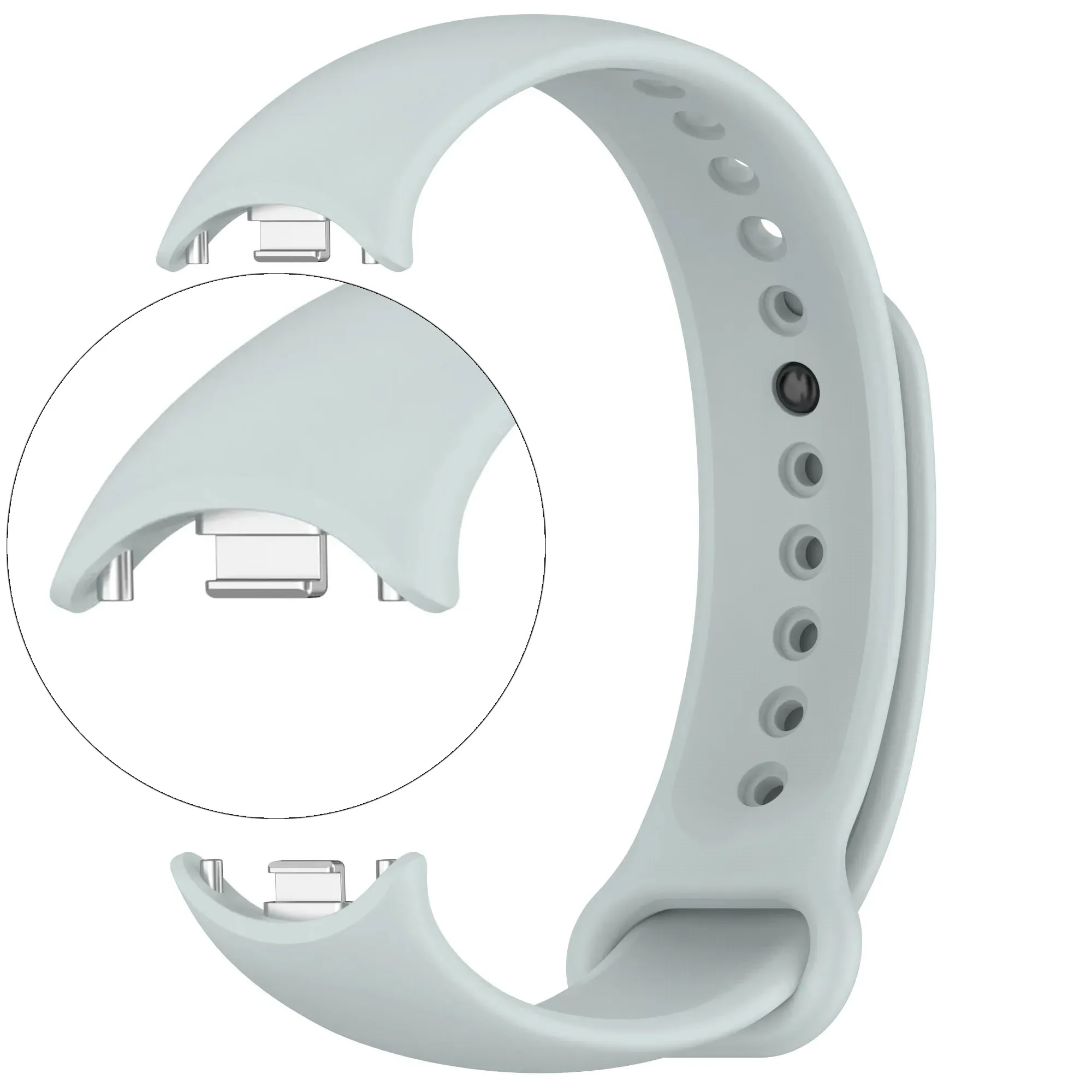 Weiches offizielles Silikonarmband für Xiaomi Mi Band 10 9 8, atmungsaktives Armband, Zubehör, Gürtel für MiBand 9 8, Ersatzarmband
