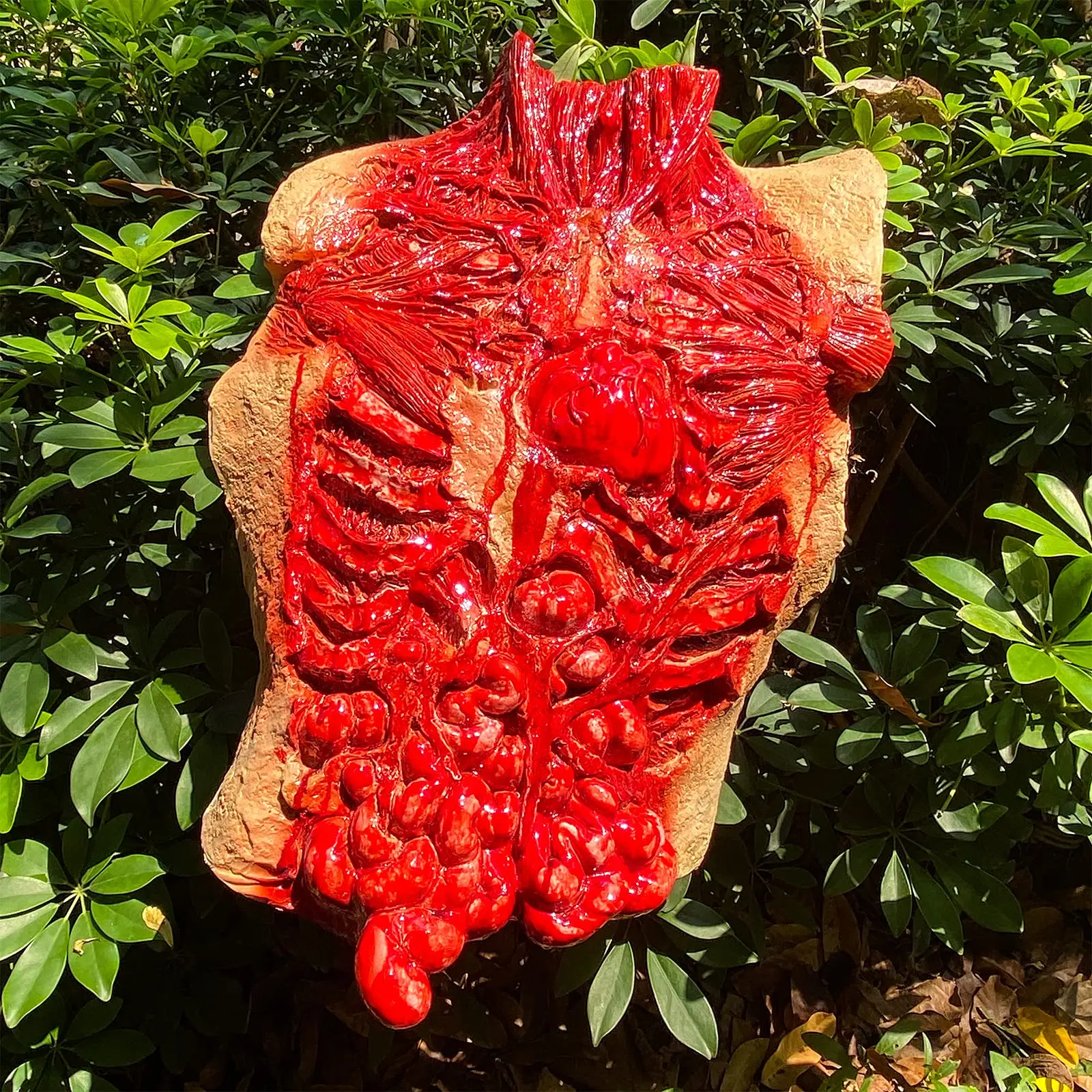 ثلاثية الأبعاد أزياء الهالوين المخيفة الهالوين الدموي وهمية قطع أجزاء الجسم الأعضاء الميتة الكسول الديكور زاحف الرعب تأثيري الدعامة