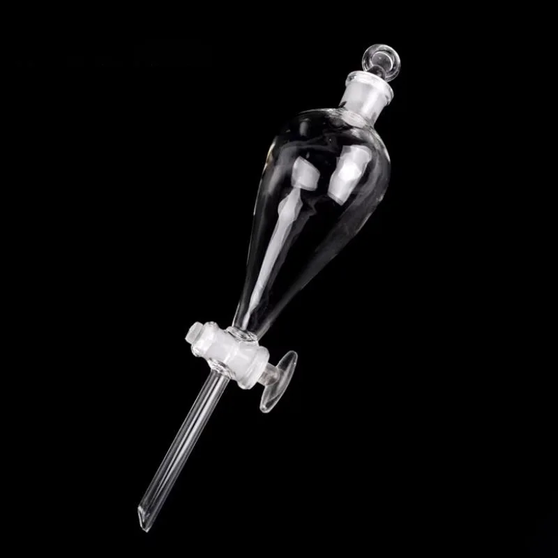 60ml-1000ml Glass Pear-Shaped Separatory Funnel Separating Separation Used to Eurify Essential Oil Chemical Experiment