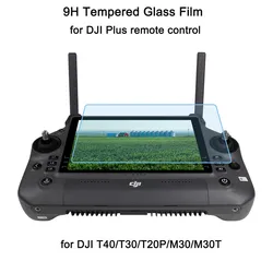 9H Tempered Glass Film for DJI RC Plus for DJI T40/T30/T20P/M30/M30T Drone Remote Controller Screen Anti-Scratch HD Film Cover