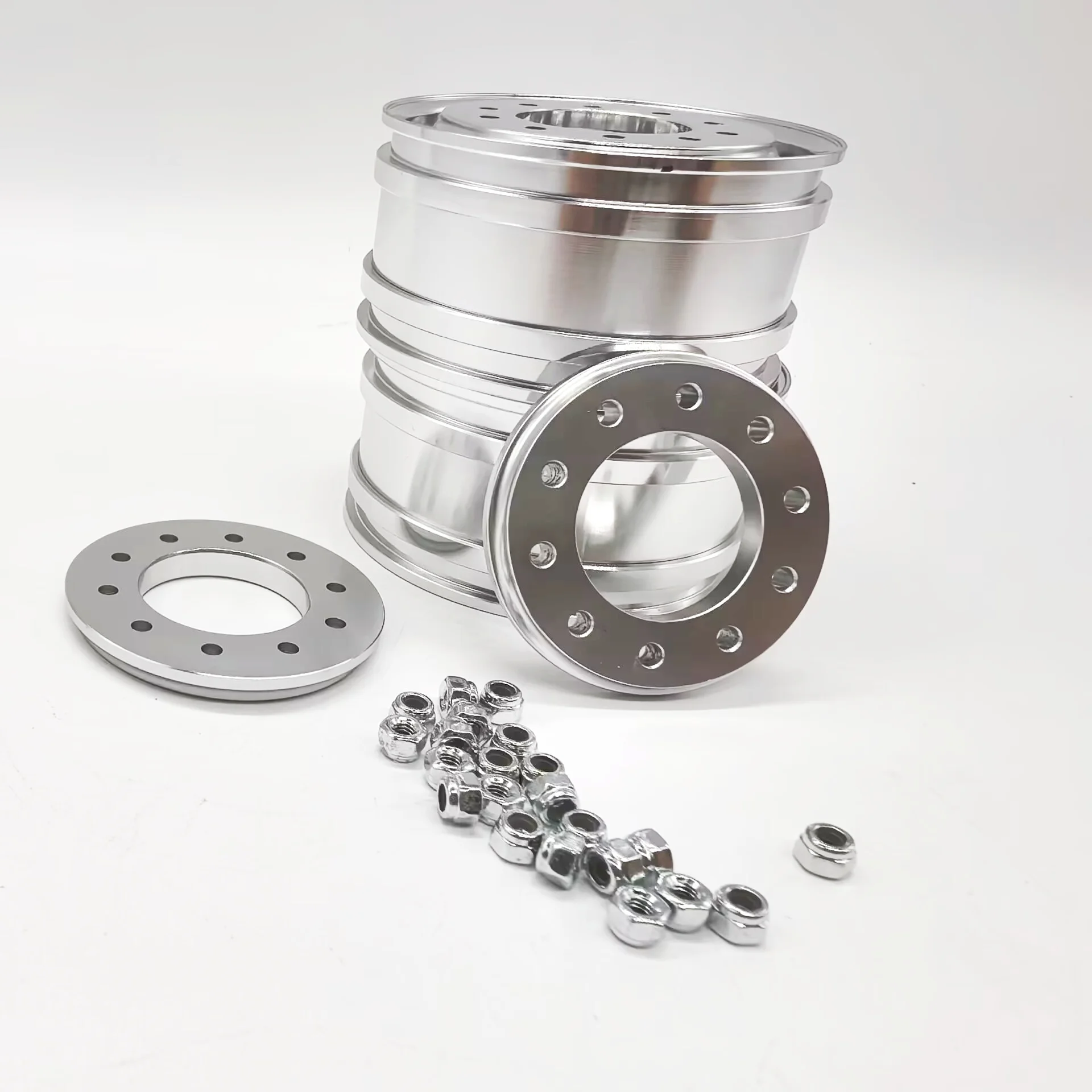 

RC 1/14 LESU Truck, алюминиевый фланцевый вал, 10-луночный эллиптический центр переднего колеса для тракторов Tamiya, детали для обновлений своими руками