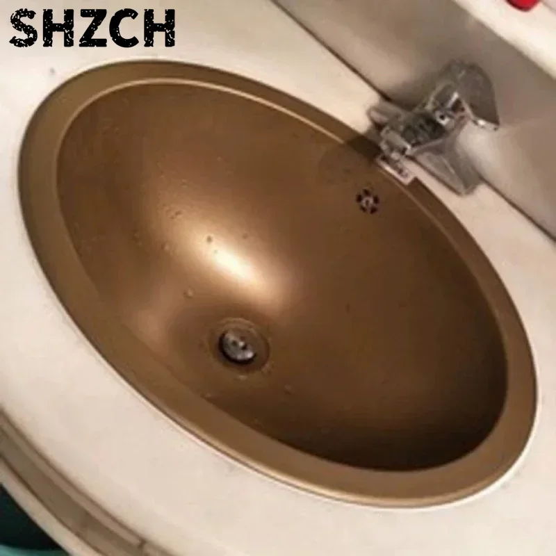 Stainless Steel Bathroom Basin Rust-Proof Antique Washbasin  Durable Hand Sink  Seamless Sink Unit