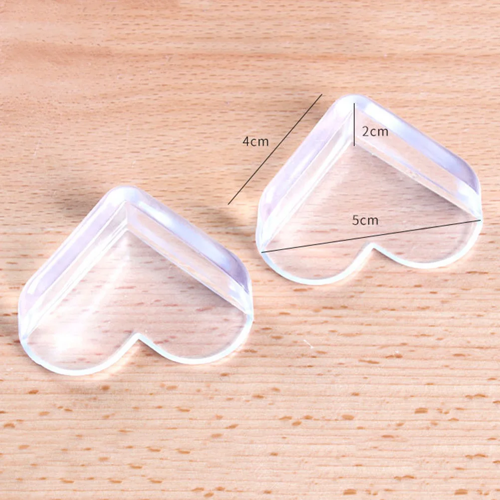 8 قطعة حشوات للزوايا للأطفال على شكل قلب لينة بولي كلوريد الفينيل واقيات زوايا طاولة السلامة حافة الحرس المضادة للتصادم لأثاث الطفل