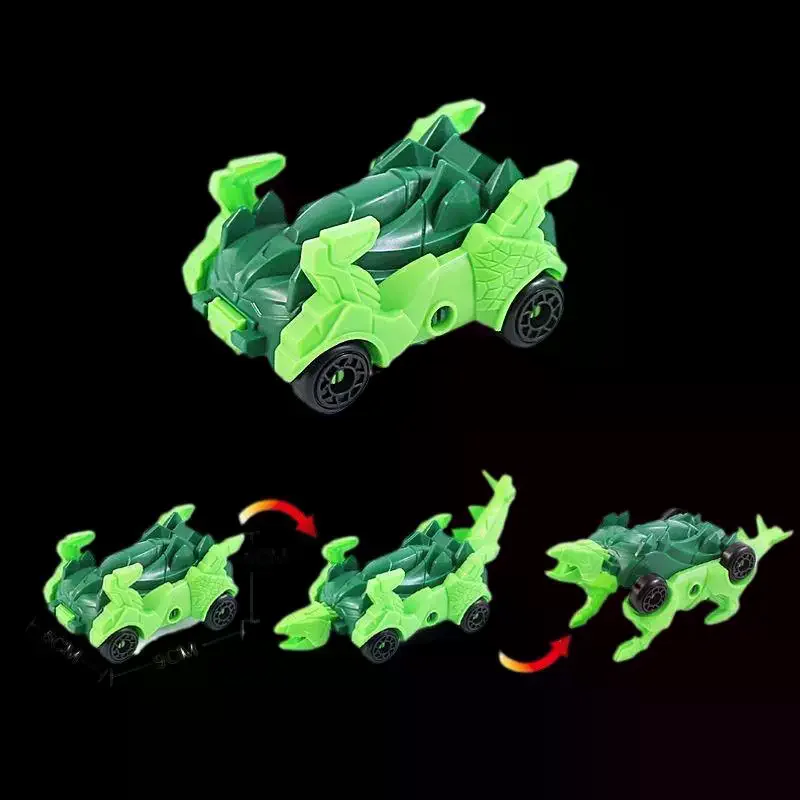 2-pack dinosaurustransformator automodellen: doe-het-zelf montagespeelset voor kinderen