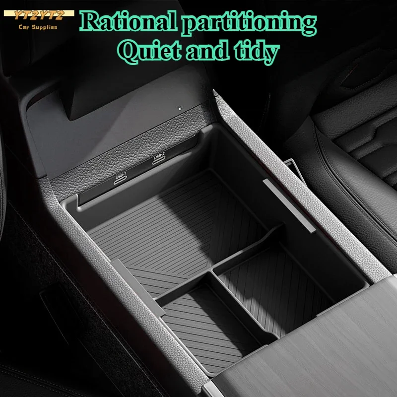 

For Audi A6 A7 Armrest Box Storage Box 2019-2024 A6/A7 AUDI C8 Silicone Storage Box Car Modification Car Interior Accessories