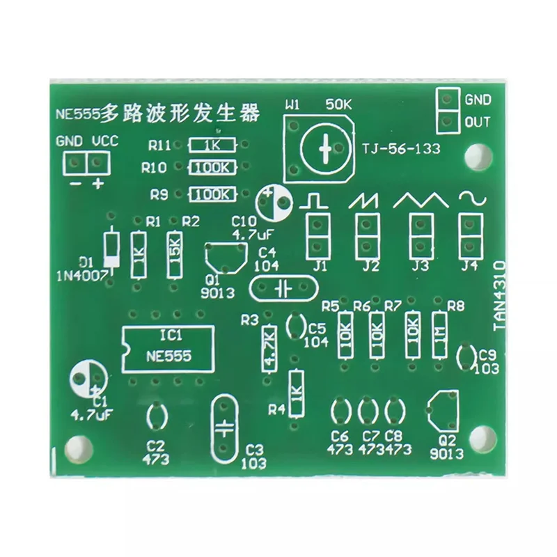 AS95-3X Sine Triangle Square Wave NE555 Multi-Channel Waveform Generator Module DIY Kits