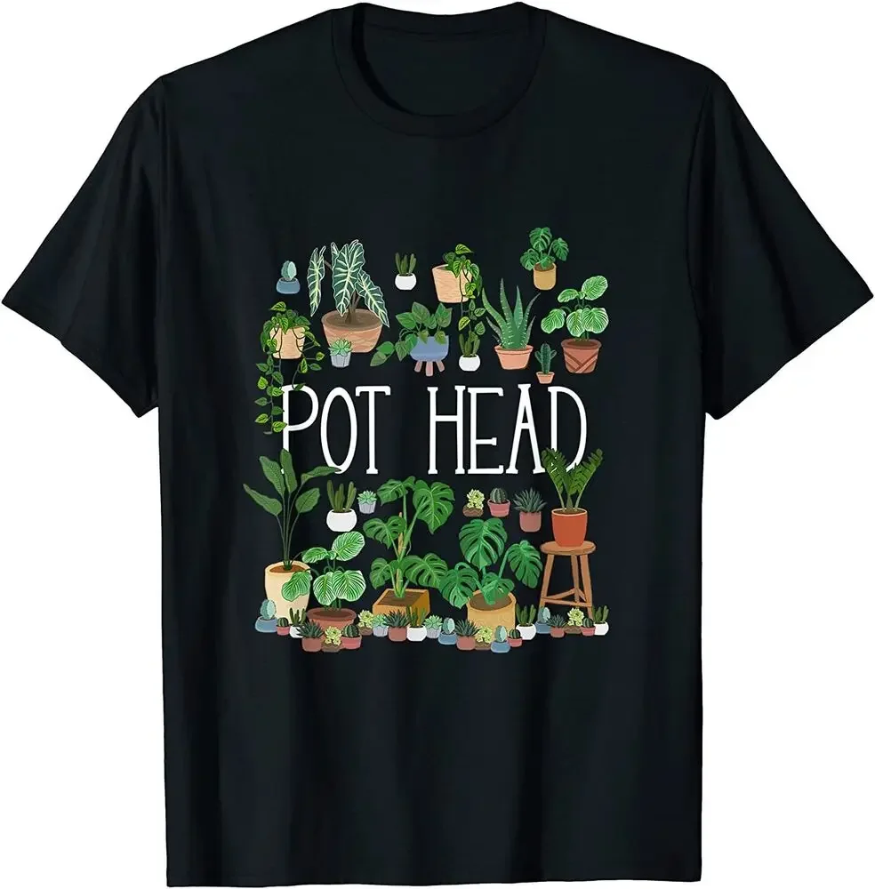 NEW Gardening Potted Plant Lover Pot Head Gardener Garden T-Shirt   Tees High Quality 100%Cotton Short Sleeve