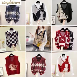 Autumn and Winter Knitted Tank Top Korean Version Design Sense Small Crowd Sweater Over Shoulder Tank Top Versatile Women's Top