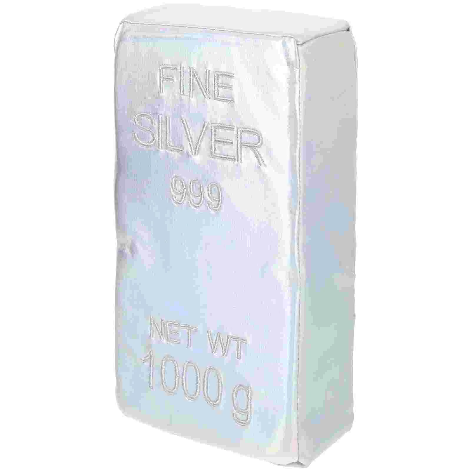 Simulated Brick Boys Toys Bar Decor Simulation Silver Bullion Children’s Bricks