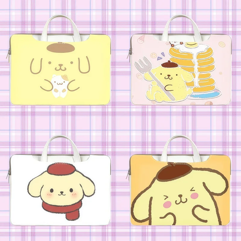 

Sanrio Pompom Purin Stitch Laptop Bag Suitable for 12 13 14 15 16-inch Macbook Air Pro Apple Dell Briefcase HP Shoulder Handbag