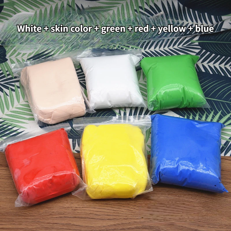 100g Ultra Light Clay Low Expansion Skin Color Clay DIY Pottery Doll Model Cartoon Anime Characters Kneading Carving Materials