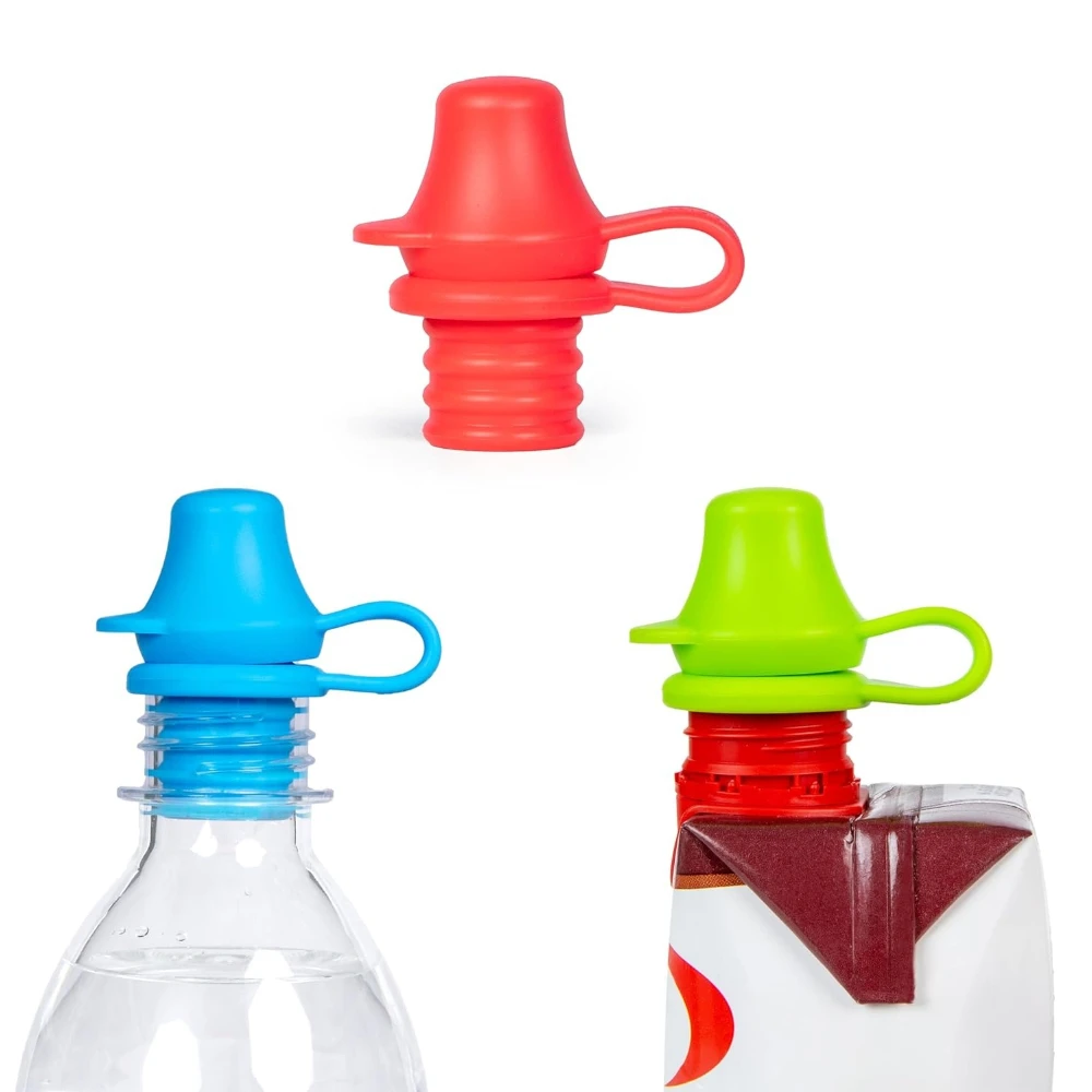 

2Pcs Kids No Spill Choke Water Bottle Cup Adapter with Tube Drinking Straw Baby Drink Feeder Water Leak Proof Green Bottle Cap