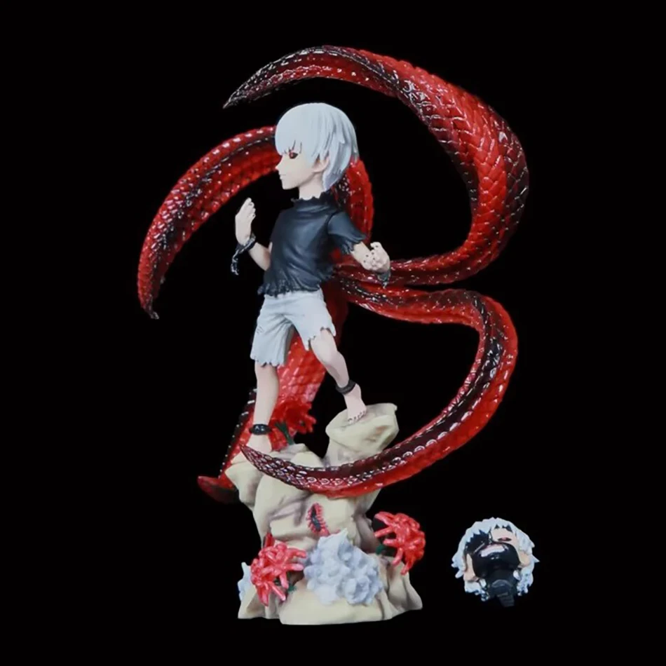 Tokyo Ghoul Kaneki Ken Animation Figure with Centipede Mask Face 