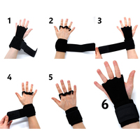 Fitness Hand Protective Cover Gloves Lifting Sports Black Weightlifting Gym Workout Bodybuilding Breathable Fingerless