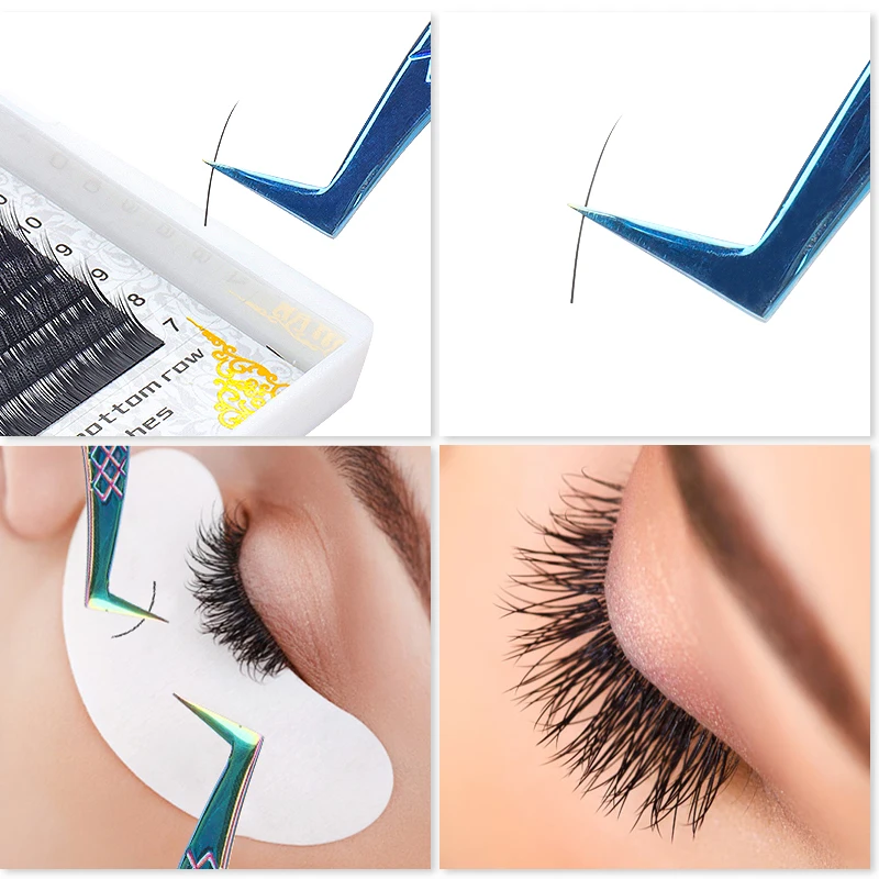 ステンレス鋼まつげリフティングピンセット眉毛クリップ脱毛ピンセット高精度まつげエクステンション用品メイクアップツール