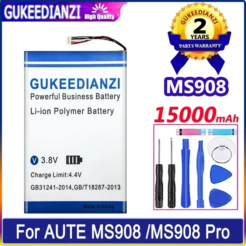 Large Capacity Replacement Batteries 15000mAh For AUTE MS908/MS908S Pro Battery