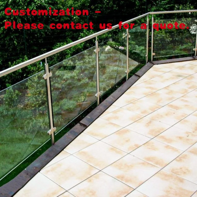 

custom.Modern Stainless Steel Frameless Glass Stairs Handrail with Rust Resistant Protected Posts