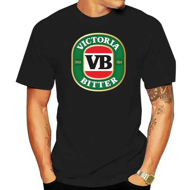 t shirt for man beach top tees VB T-Shirt white new victoria bitter beer hangover drunk party brand teenager tshirts