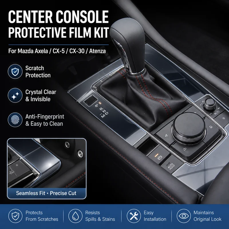 For Mazda Axela/CX-5/30/Atenza Interior Navigation Screen Center Control Protective Film Upgrade Accessory Kit Set