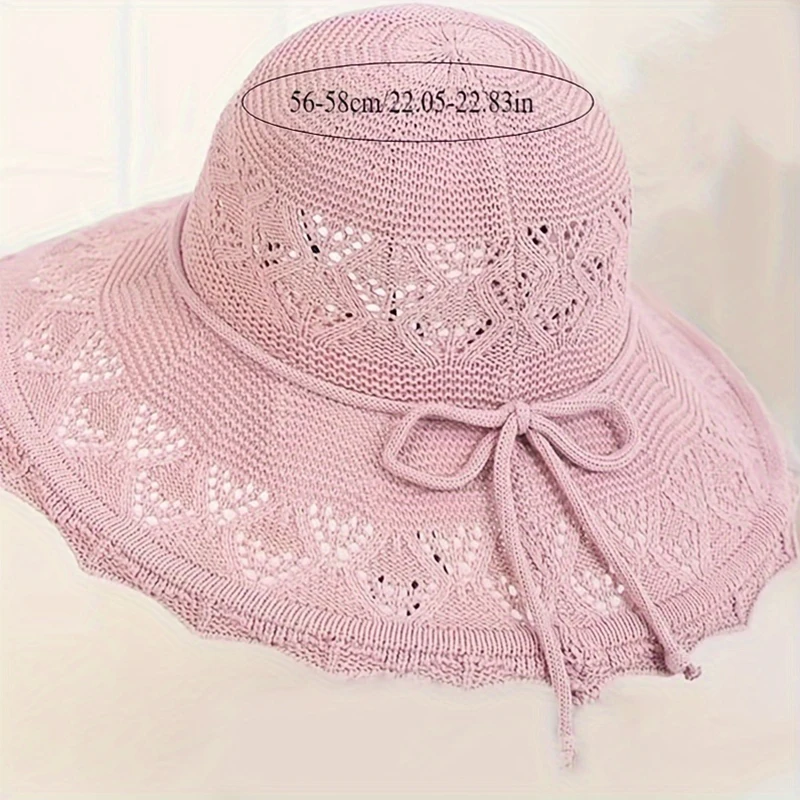 Summer Mesh Sun Hats Korean version new straw hat summer sun hat sun protection wave sun hat beach cool hat women's hat