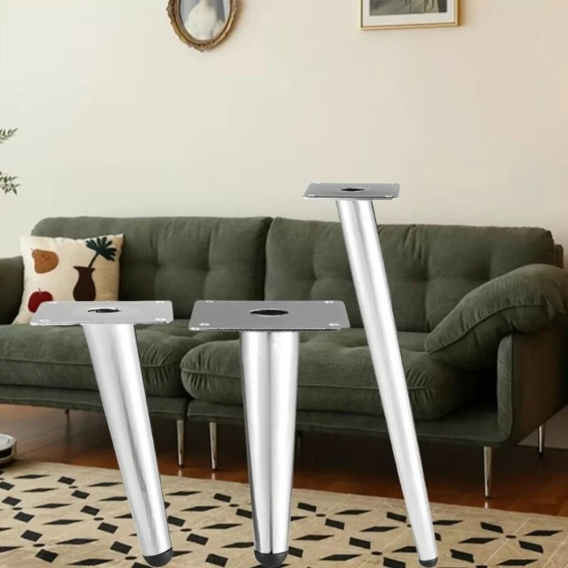 

Комплект серебряных металлических ножек для мебели из 4 предметов, подходит для диванов в средневековом стиле, шкафов, столов, стульев, мебельных ножек, мебельных ножек