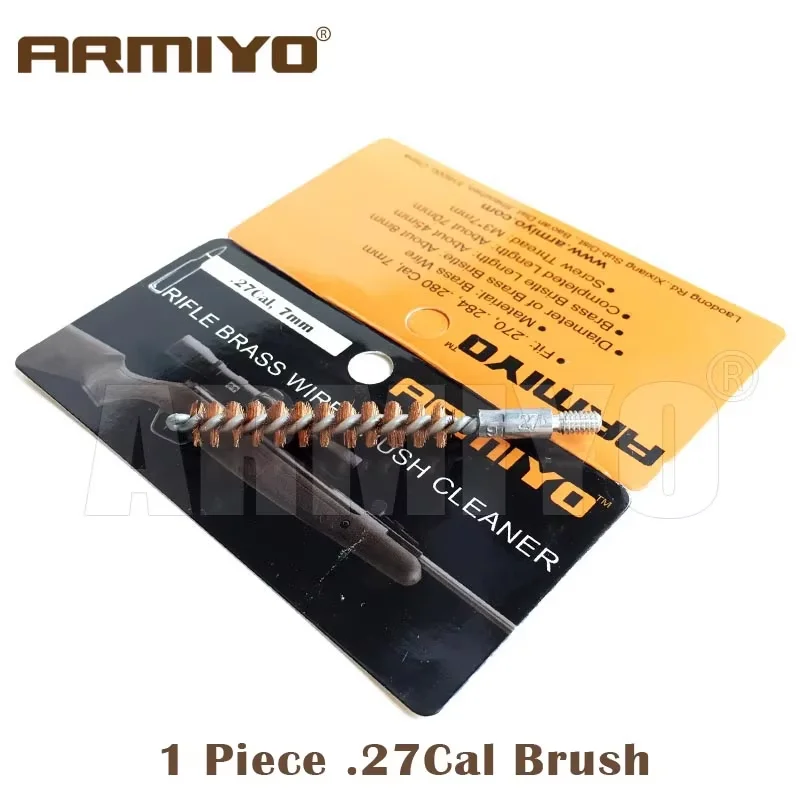 

Armiyo Barrel Brush .270Cal 7mm Gun Bore Brush Hunting Rifle Cleaning Kit Shooting Cleaner Accessories Screw m4 Thread 8-32
