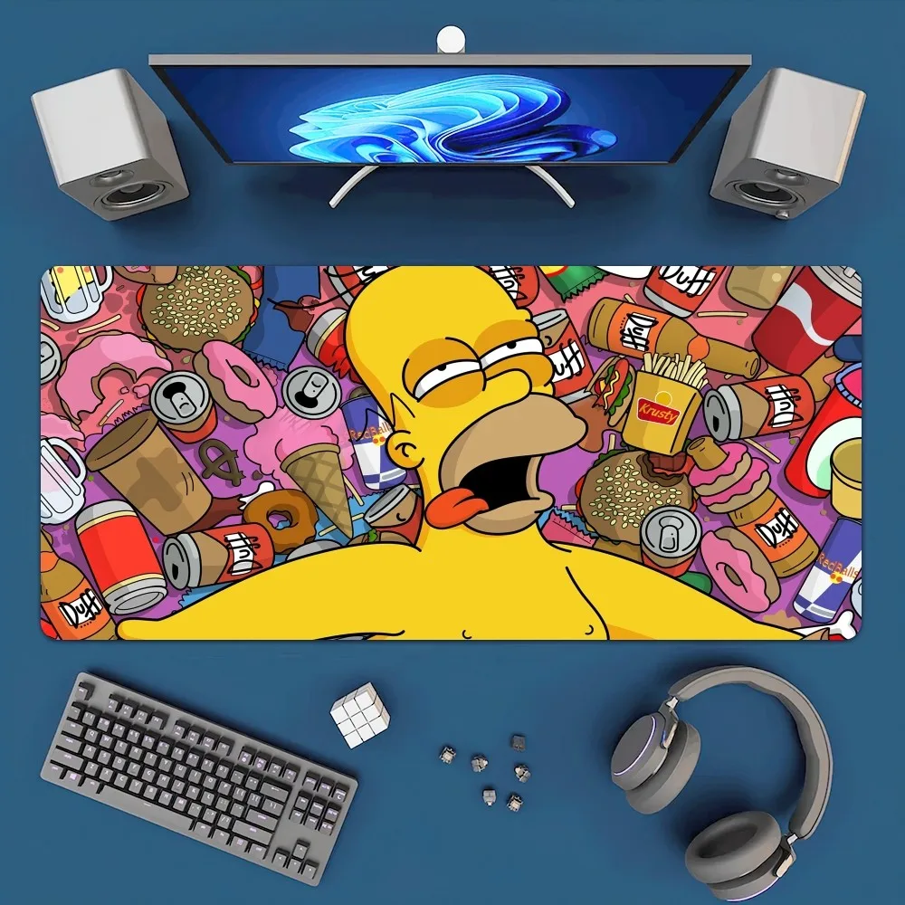 Cartoon T-The Cool S-Simpsons Mousepad Office Large Mouse Mat Keyboard Mats Rubber PC Computer Game Big Anti-slip Mice Mat