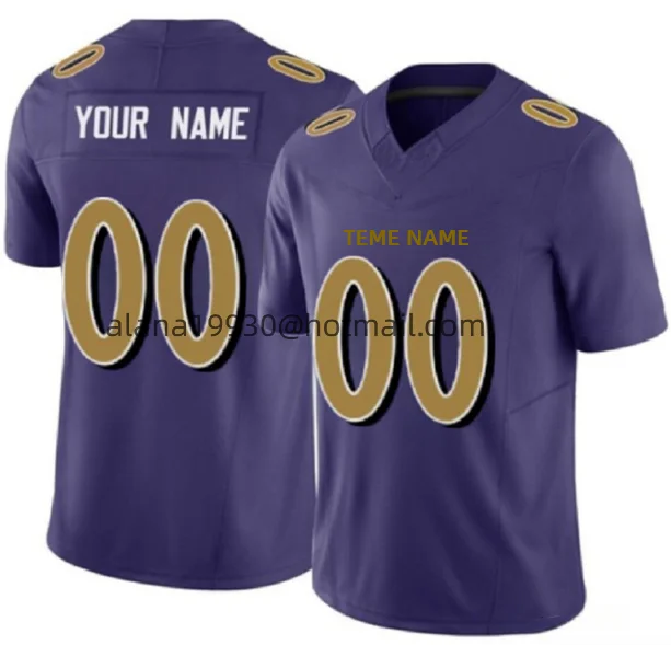 Custom Baltimore #10 Emory Jones #31 Dalvin Cook #4 Zay Flowers #22 Derrick Henry Purple Vapor F.U.S.E. Stitched Jersey