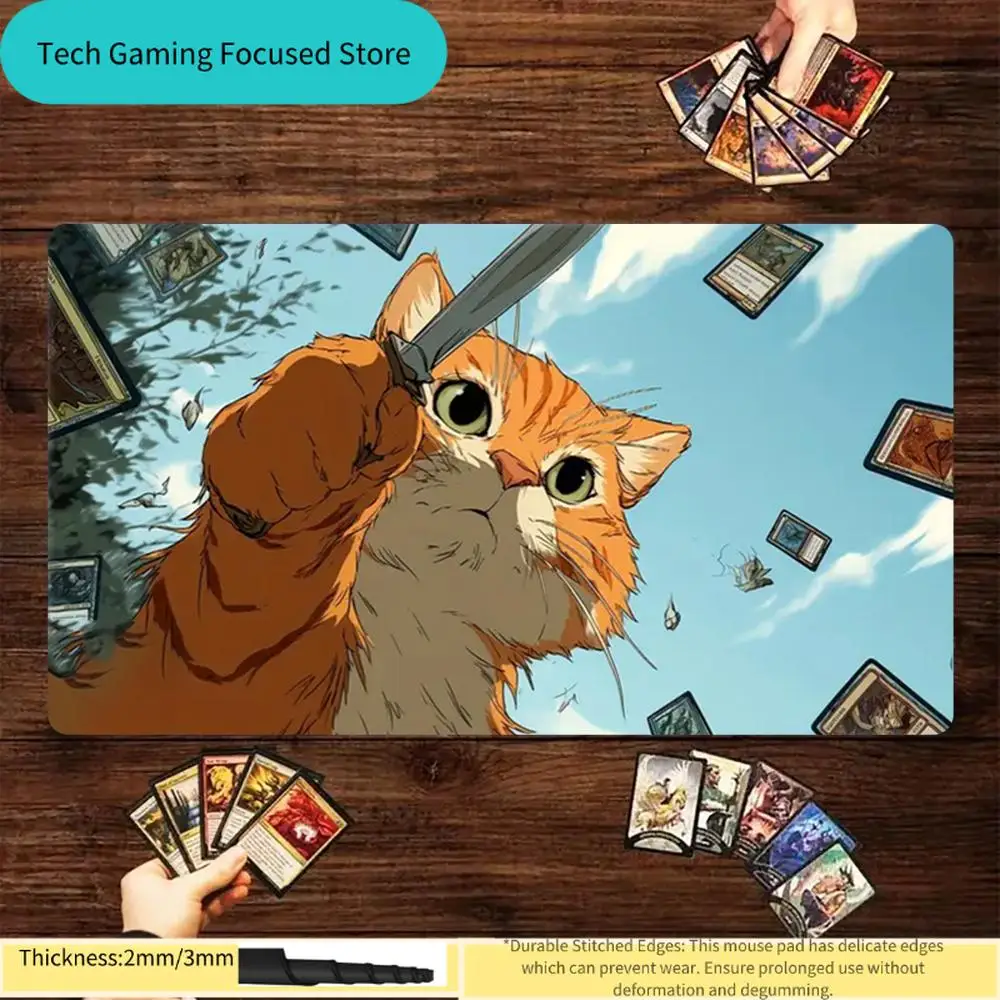 

Коврик для мыши Cut cat Mouse Pad The Magic Gathering Playmat для MTG TCG, офисный коврик для рабочего стола, игровой коврик для мини-ПК, ноутбука, милый коврик-ковер