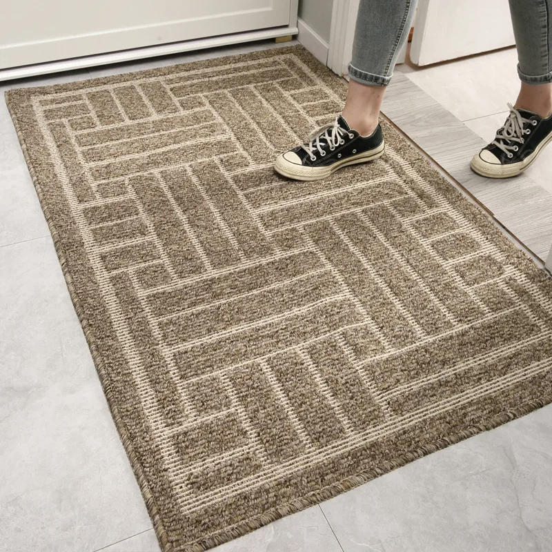 

Entrance Doormats Modern Simple Carpets Polypropylene Wear-resistant Rug Household Absorben Matt TPR Non-slip Machine Washable