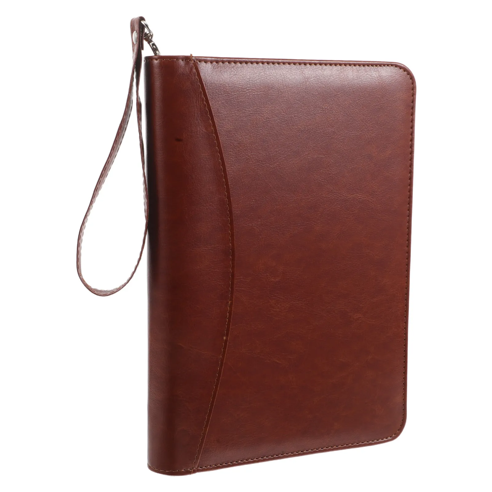 

Portfolio Binder Zipper Organizer Refillable Loose Leaf Journal Artificial Office Meeting Note Taking Document Folder