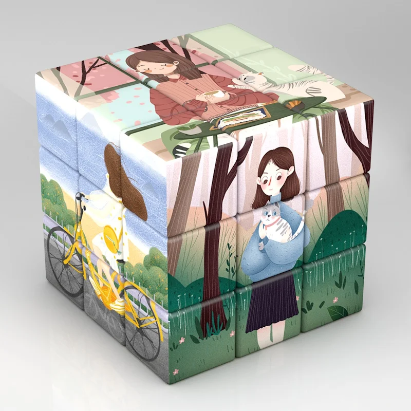 3x3x3 Magic Puzzle Cube Van Gogh Cube Children's Gifts Educational Toys