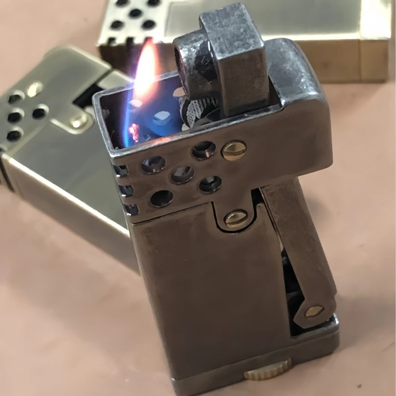 

Dolphin Vintage Curved Knife Lighter 696 Model Side Pressure Ignition Nostalgic Creative Men's Gift Cigarette Accessories