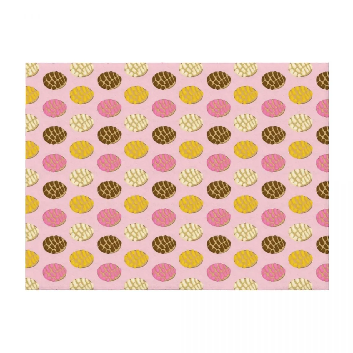 

Latino Concha Mexican Bread Pan Dulce Pink Throw Blanket for babies Sofa Quilt Designers Decoratives Blankets