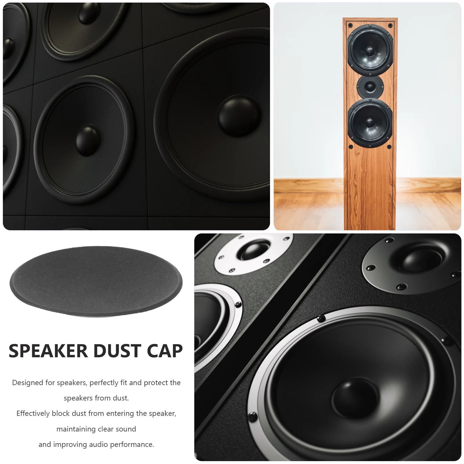 

Speaker Dust Cap Paper Replacement Subwoofer Coil Cover Precise Fit Easy Install Enhance Speaker Dome Cap