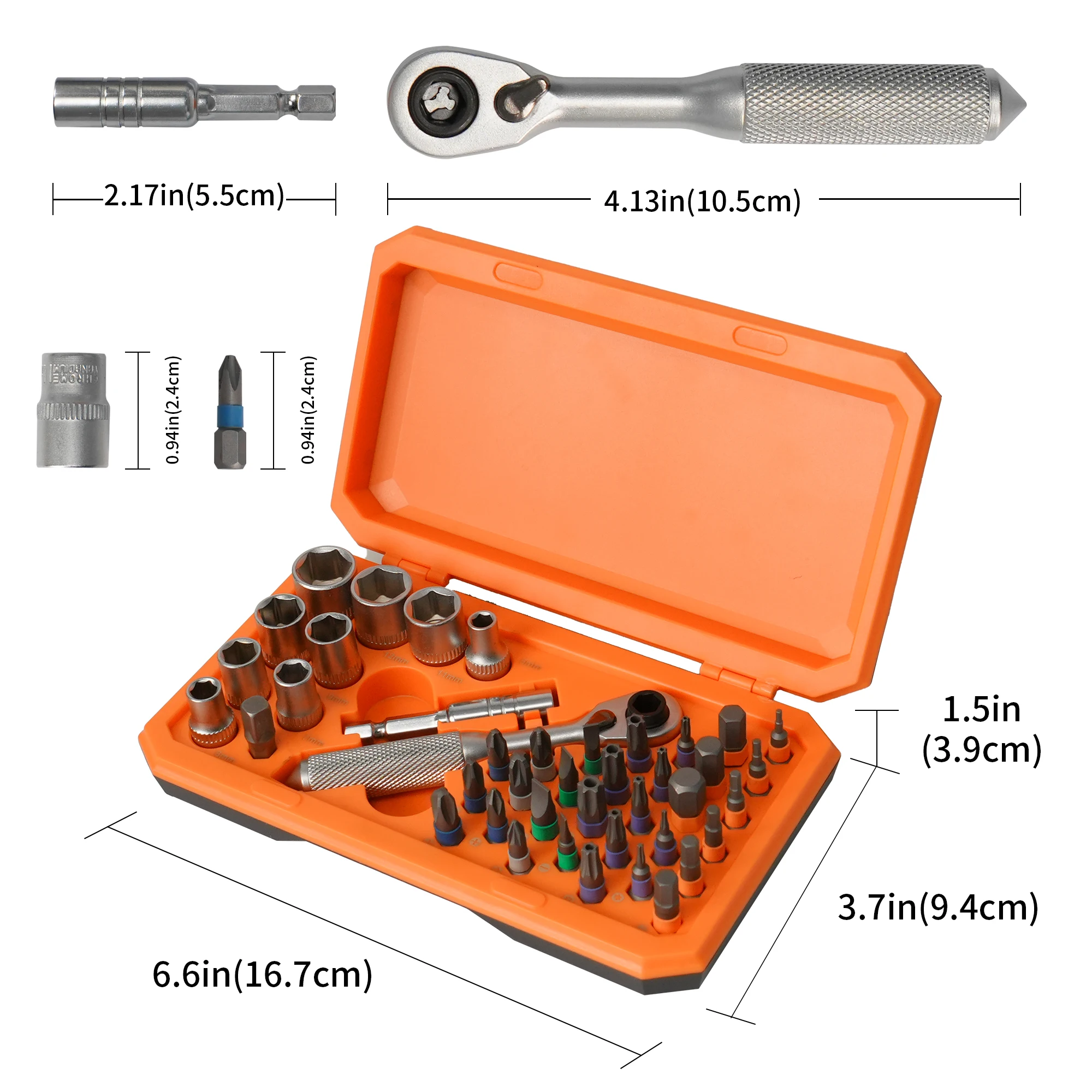 Precision Screwdriver Set with Ratchet Wrench & Magnetic Bit Driver | Wrench Extender, Mini Ratchet Set, For Bicycle, Phone, Computer, Furniture Repair, DIY Projects