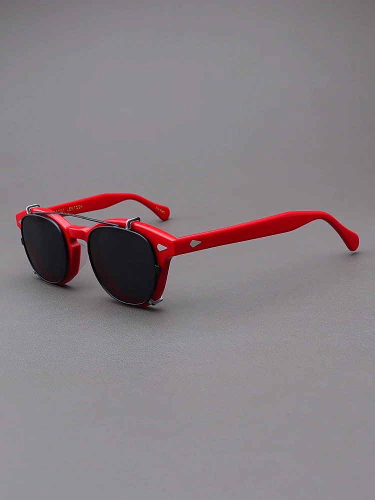 moscot-lemtosh-unisex-red-frame-sunglasses-with-clip-on-double-layer-optical-glasses-for-men-and-women