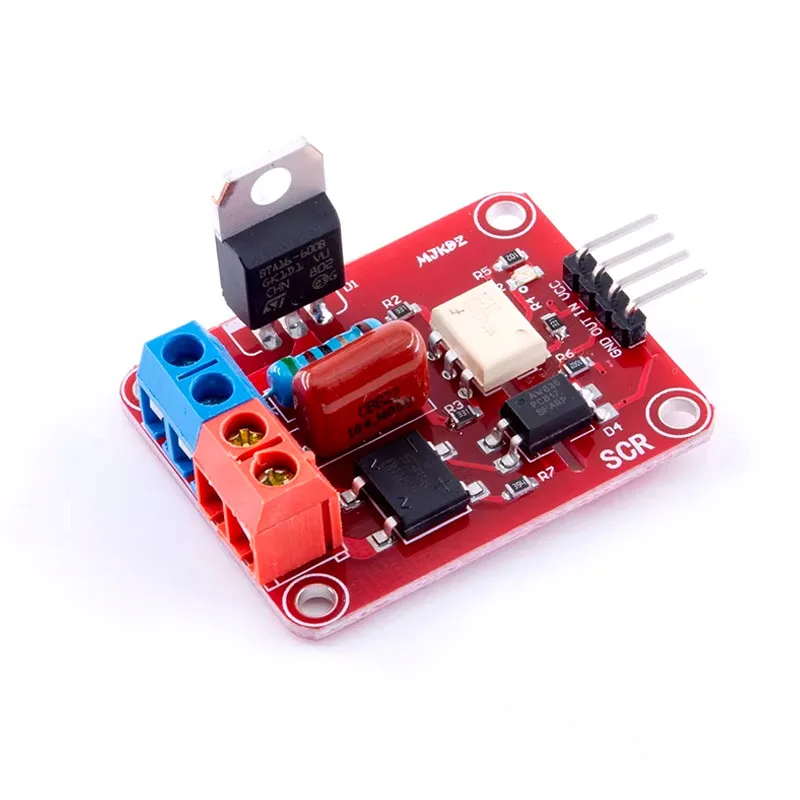 Módulo de interruptor de CA Triac SCR BTA16 16A, detección de cruce por cero, regulable, compatible con lógica de 3.3V-5V
