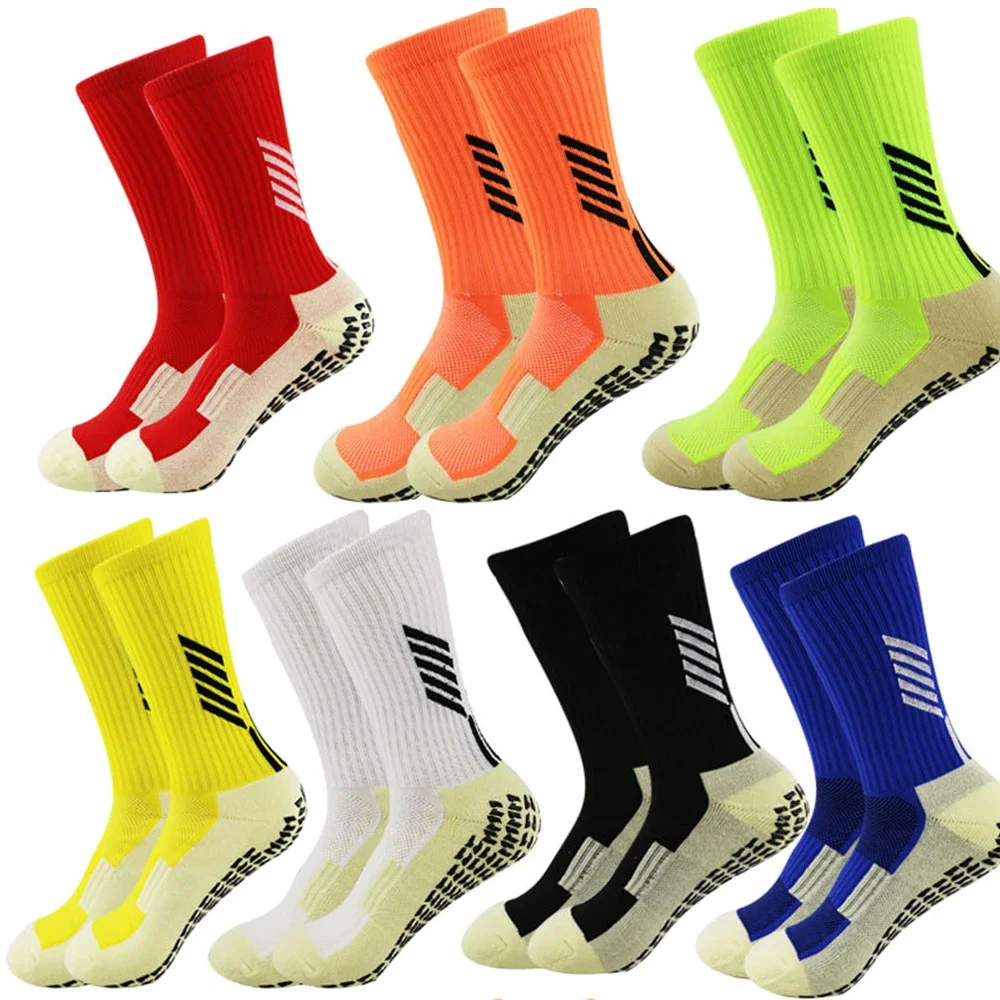 

TD Football Socks Round Silicone Suction Cup Grip Anti Slip Soccer Socks Sports Men Women Baseball Rugby Socks