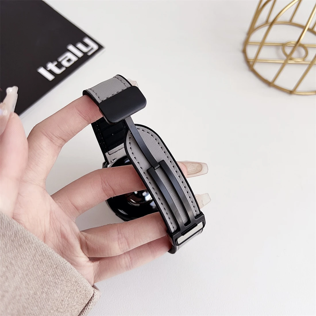 Siliconen bandjes voor Samsung Galaxy Watch 4 5 6 7 40/44 mm Magnetische gesp voor Galaxy Watch 4/6 Classic 47 mm 42 46 mm Lederen banden