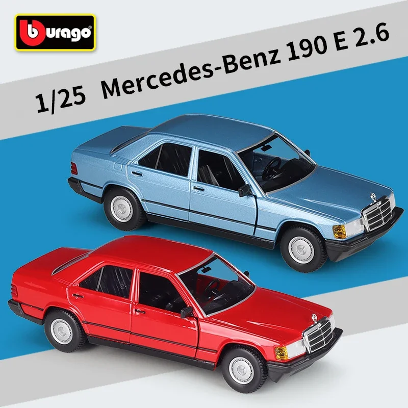 

Bburago 1:24 Mercedes-Benz 190E 2.6 Alloy Car Diecasts & Toy Vehicles Car Model Miniature Scale Model Car Toy For Children